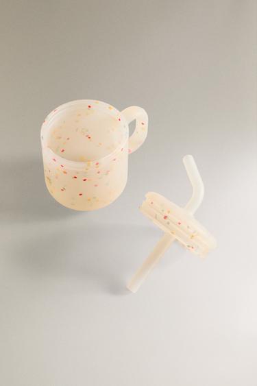 VERRE AVEC PAILLE ENFANT SILICONE CONFETTIS - Multicolore de Zara - Image 5