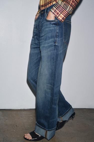 ZW COLLECTION BAGGY LOW-RISE JEANS - Blue by Zara - Image 3