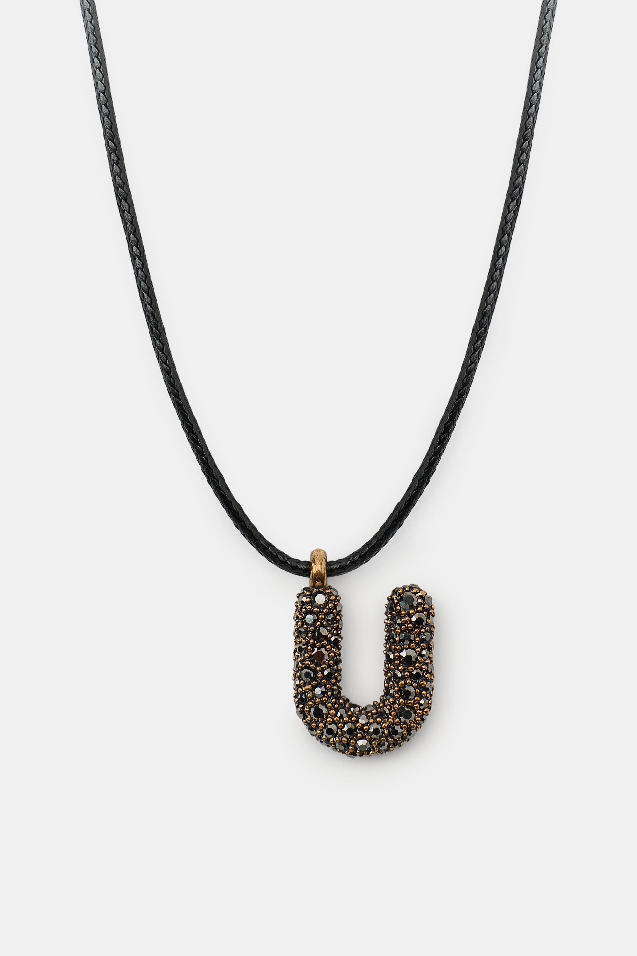 LETTER CORD NECKLACE