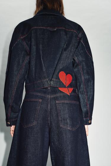 جاكيت Z1975 بكتافيات - أزرق الخاص بـ Zara