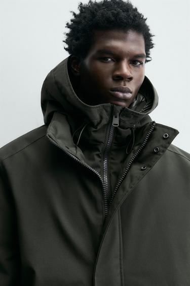PARCA TÈCNICA DESMUNTABLE WATER REPELLENT - Verd fosc de Zara