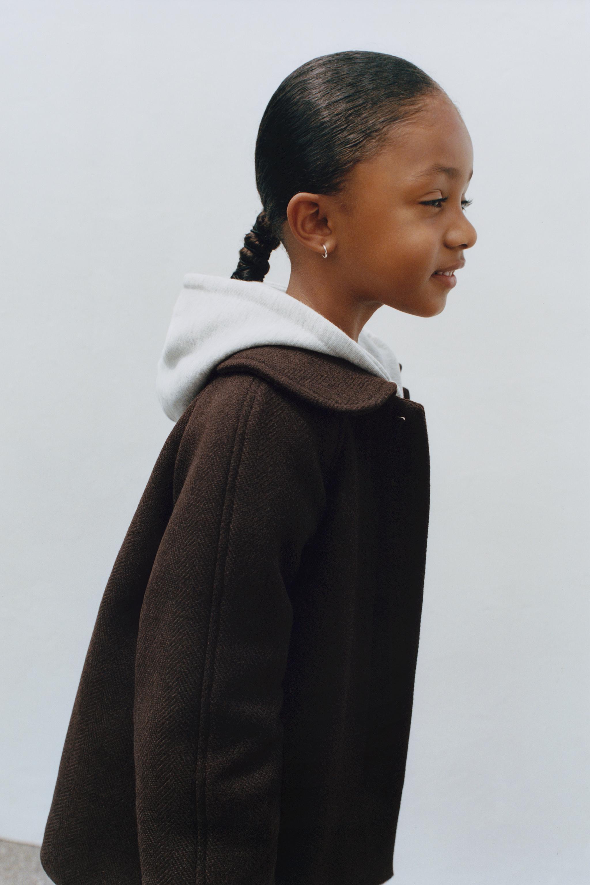 MANTECOウール混コート - チョコレート | ZARA Japan / 日本