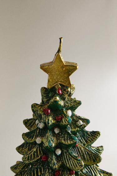 BOUGIE SAPIN DÉCORÉ NOËL - Vert de Zara - Image 2