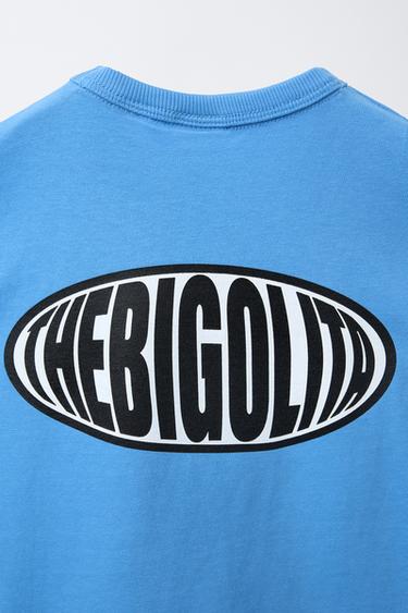 T-SHIRT LOGO - Bleu de Zara - Image 3