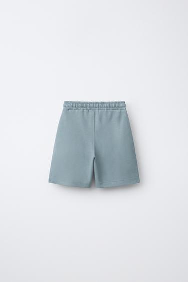 ENSEMBLE T-SHIRT ET BERMUDA INTERLOCK - Bleu délavé de Zara - Image 4