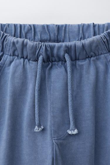 HEAVY JERSEY BAGGY TROUSERS - Blue by Zara - Image 2