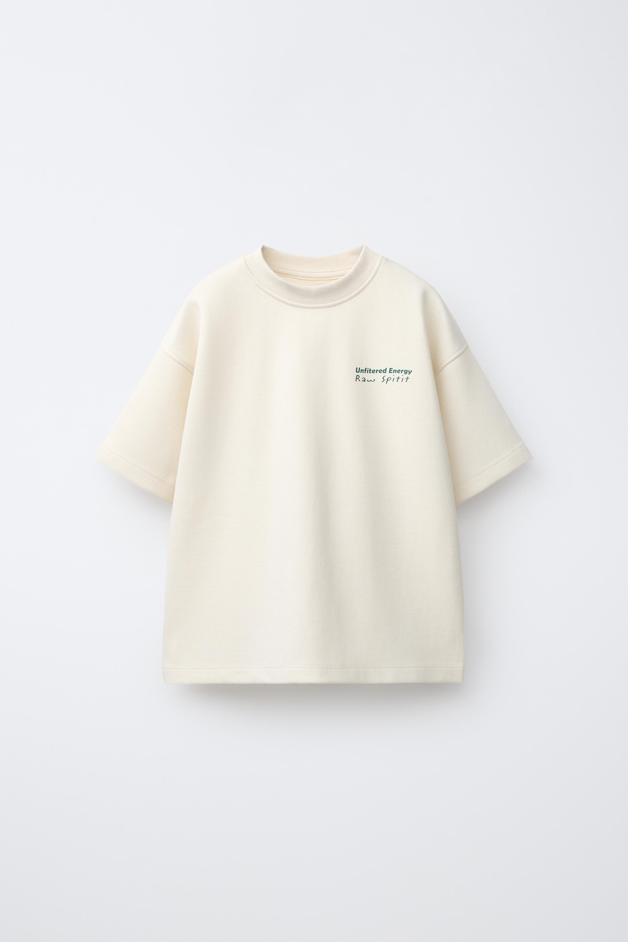 INTERLOCK T-SHIRT AND BERMUDA SHORTS SET — Ecru