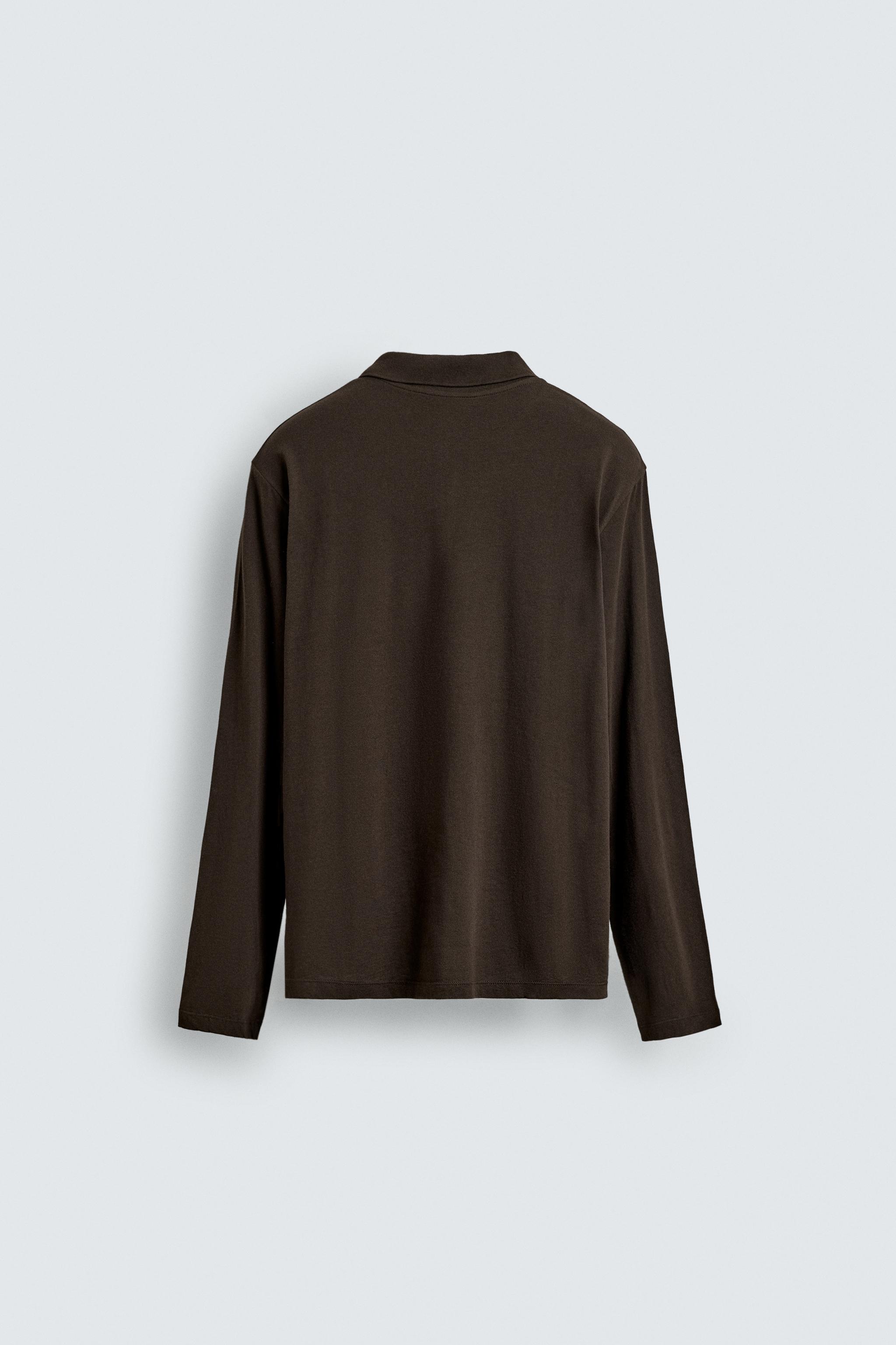 POLO REGULAR FIT EN COTON STRUCTURÉ