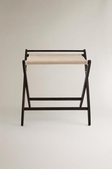 PORTA-MALAS DOBRÁVEL DE LINHO - Preto da Zara