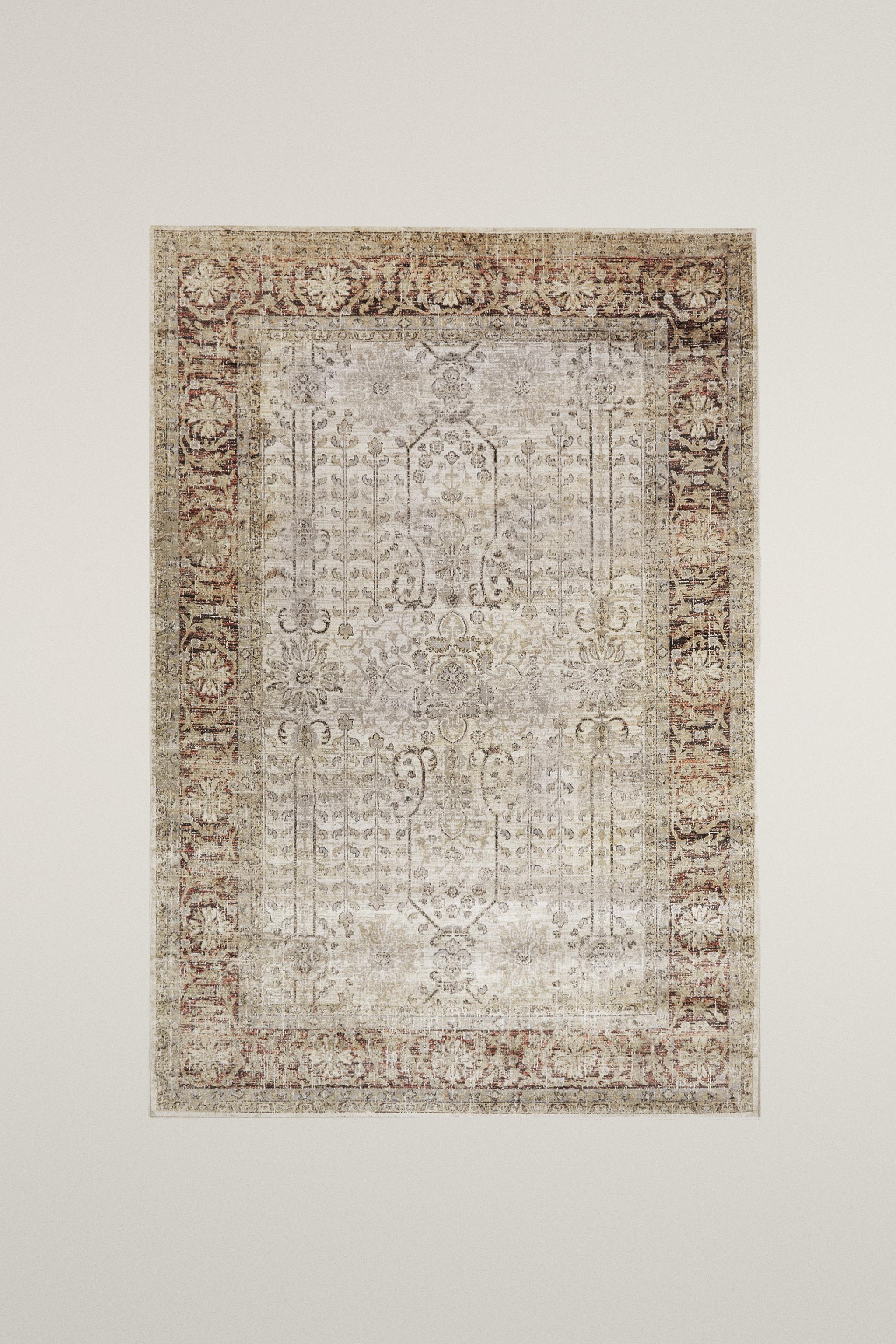 RECTANGULAR VINTAGE-EFFECT RUG