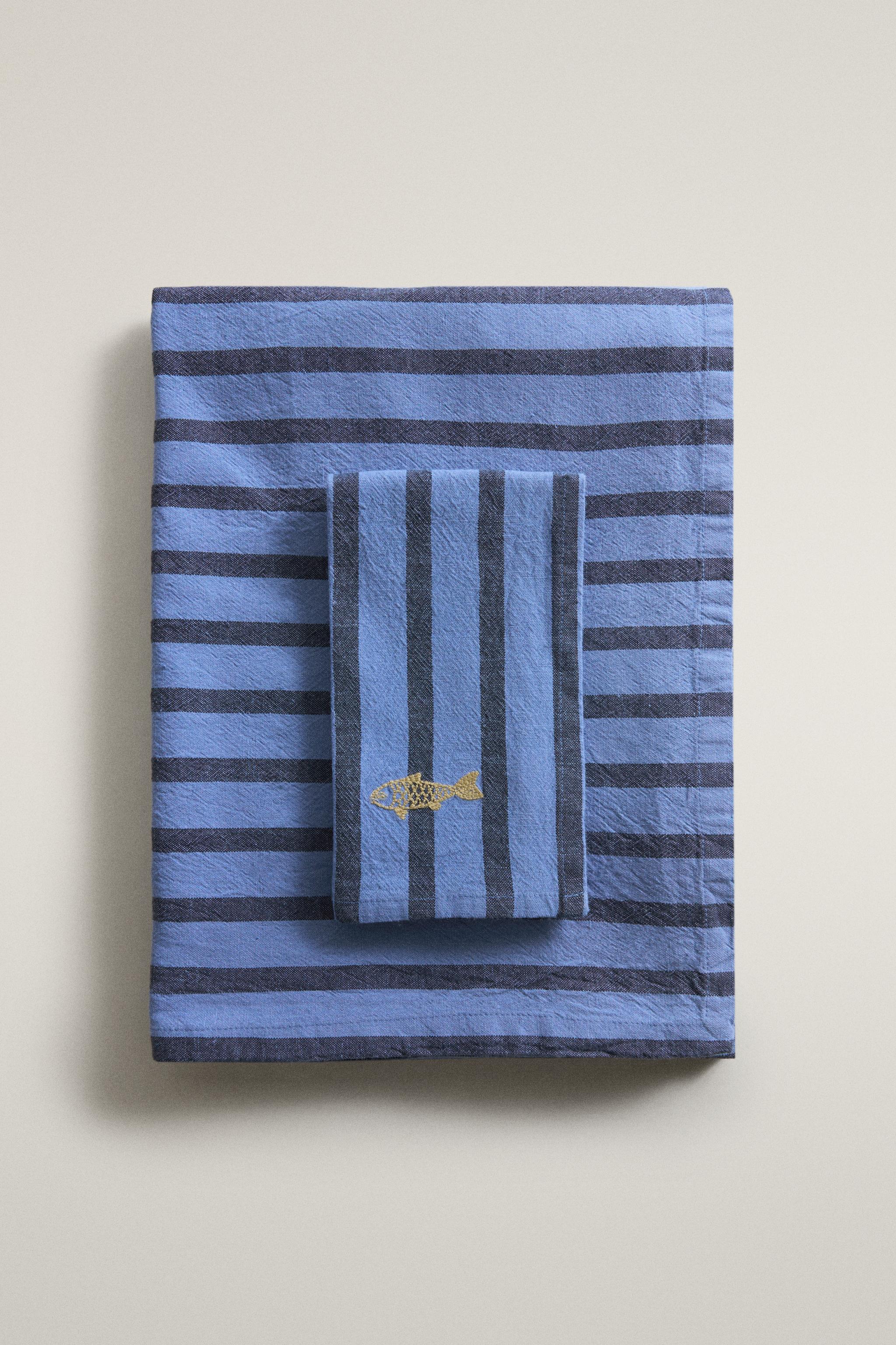 YARN-DYED STRIPE TABLECLOTH