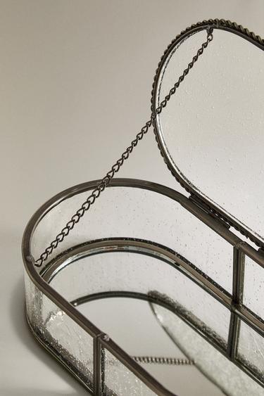 OVAL GLASS BOX - Matte silver by Zara - Image 3