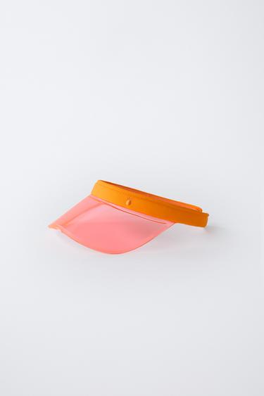 Zara CLEAR VISOR - Neon orange
