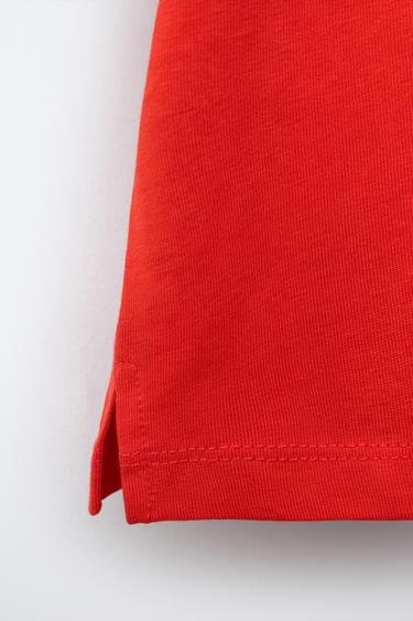 T-SHIRT UNI - Rouge de Zara - Image 7