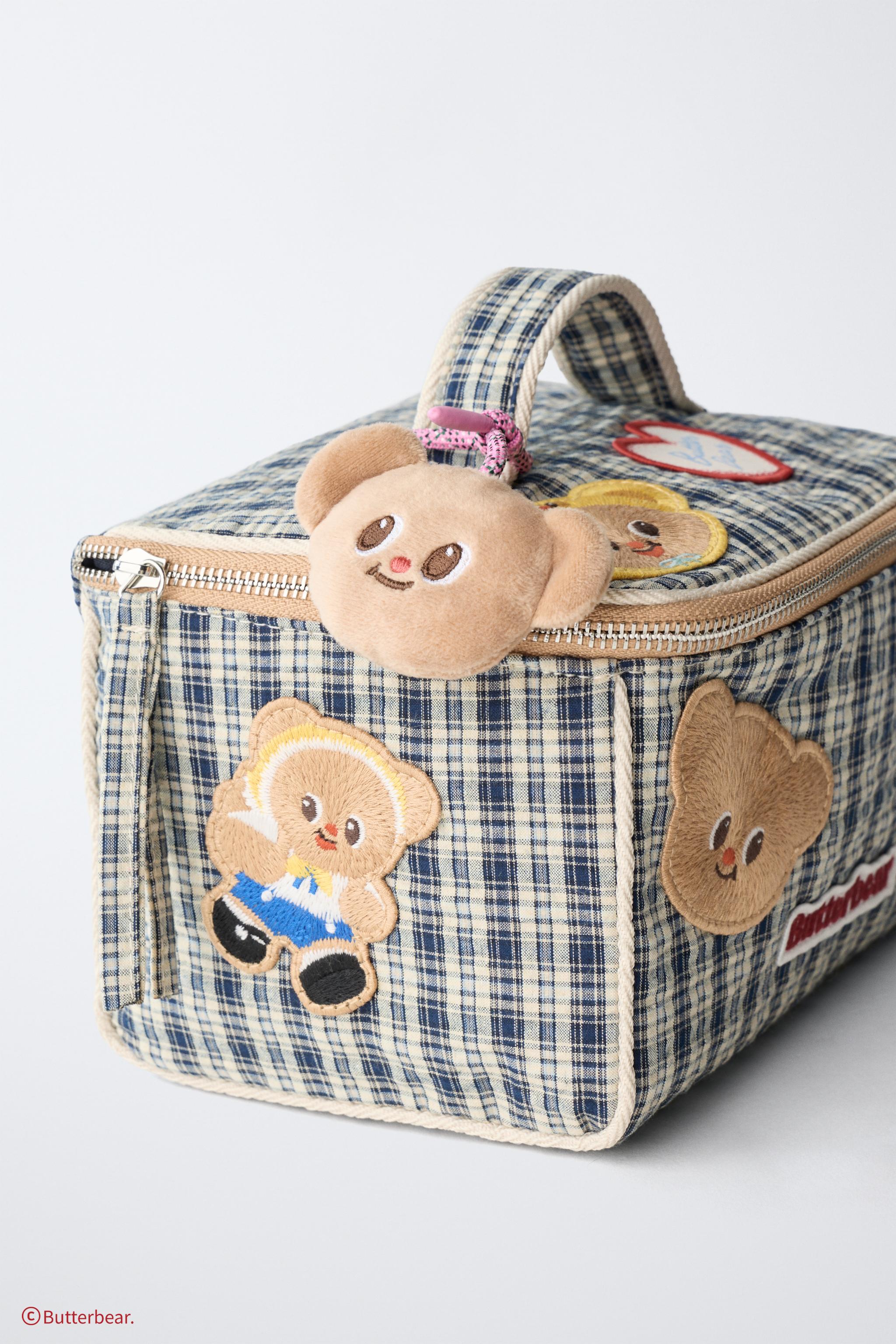 BUTTERBEAR ZARA モコモコ　バターベア　トラベルポーチ　もこもこ BUTTERBEAR © トラベルポーチ - ブルー | ZARA Japan / 日本