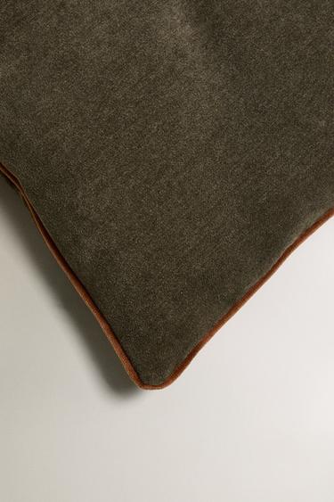 SEAT CUSHION WITH PIPING - Anthracite grey by Zara - Image 1