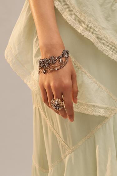 Zara LIMITED EDITION SHINY RING - Gold / Silver