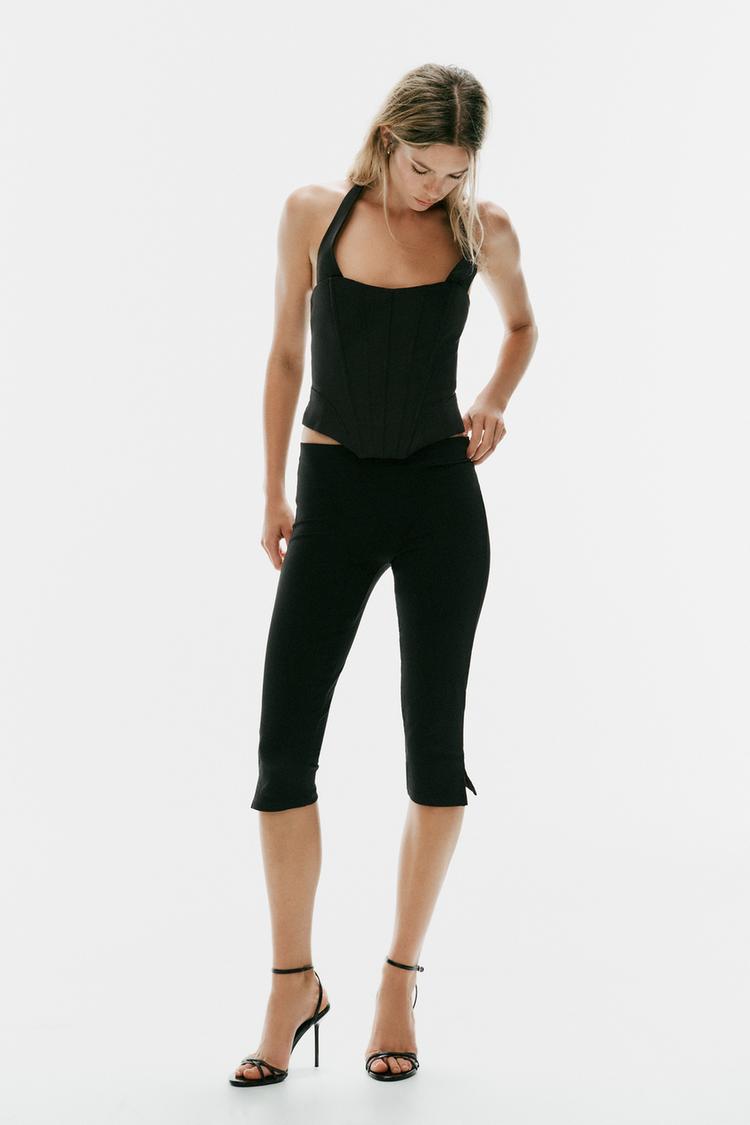 CORSETRY-INSPIRED HALTER TOP