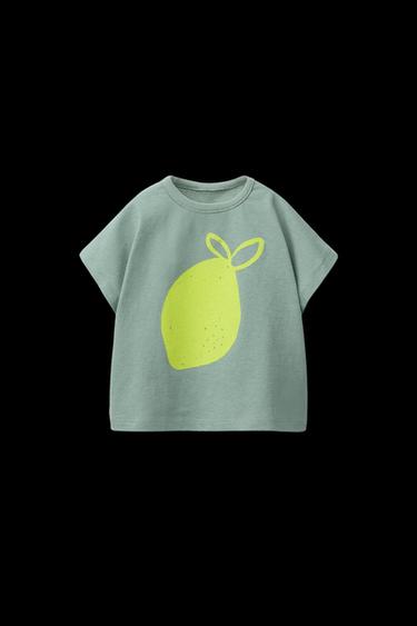 PRINTED T-SHIRT - Mid-green by Zara - Image 0