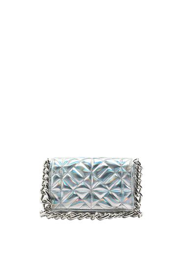 IRIDESCENT QUILTED SHOULDER BAG