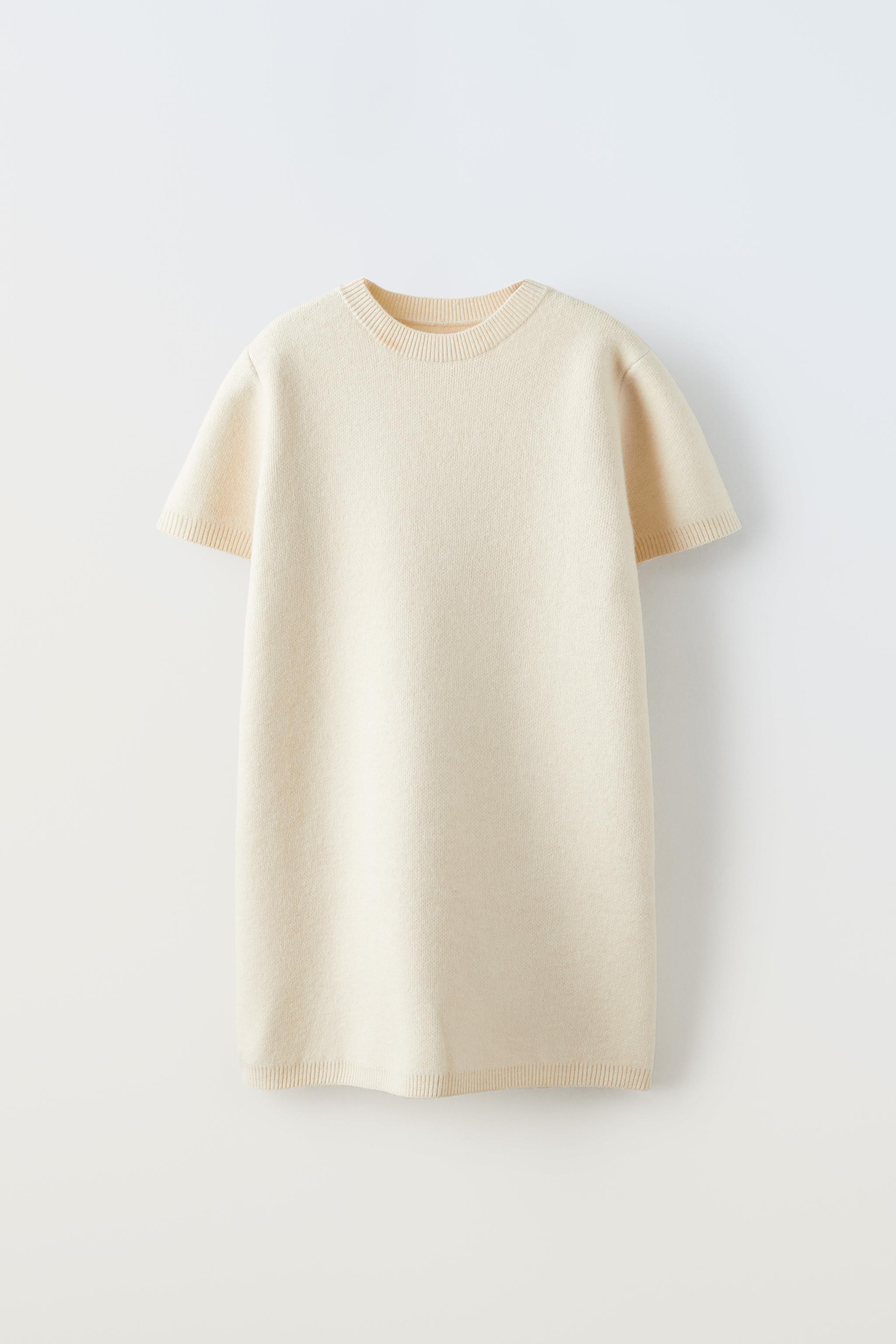 Zara white t shirt hot sale dress