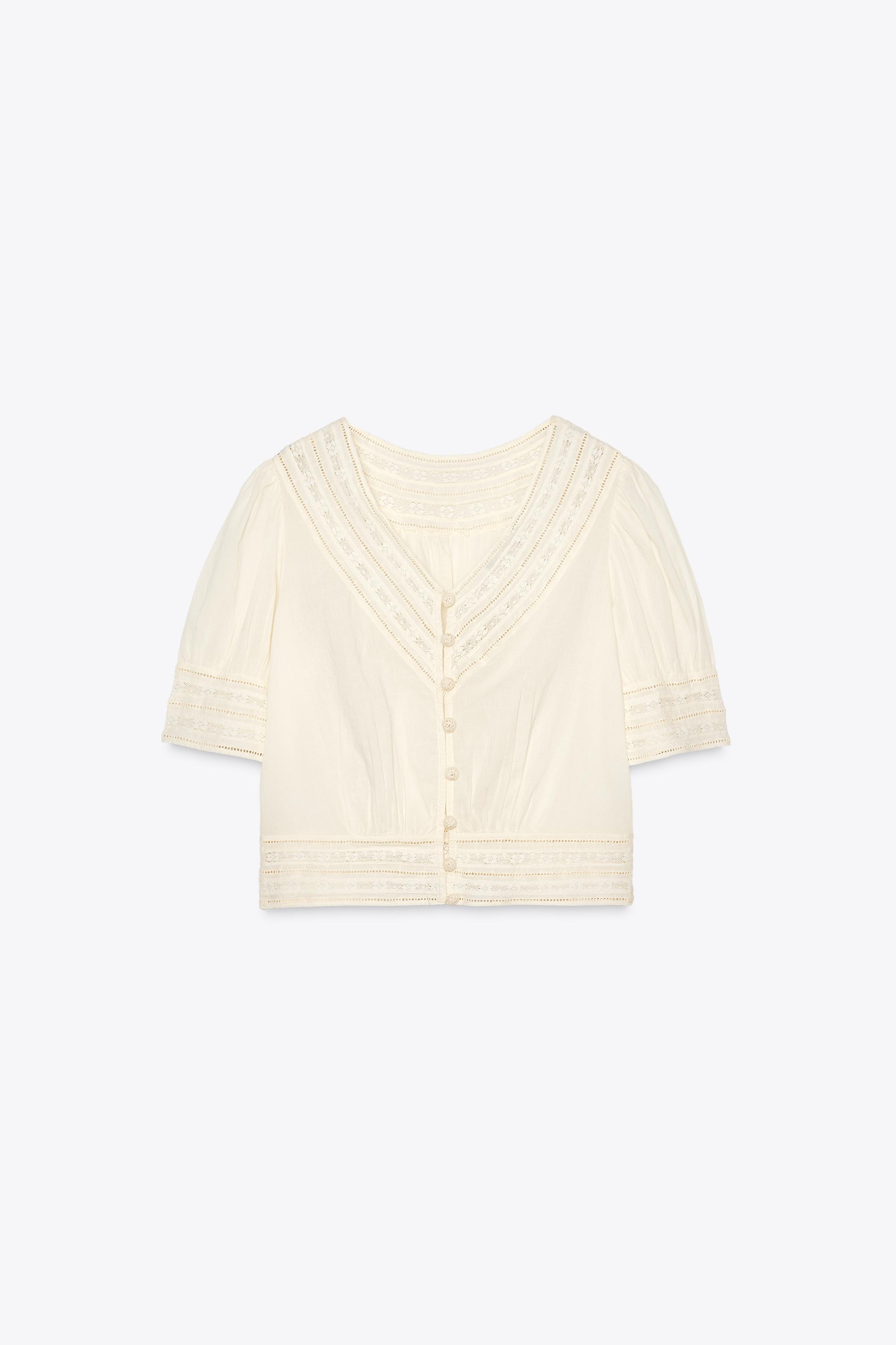 ロマンティックブラウス ZW COLLECTION - エクリュ | ZARA Japan