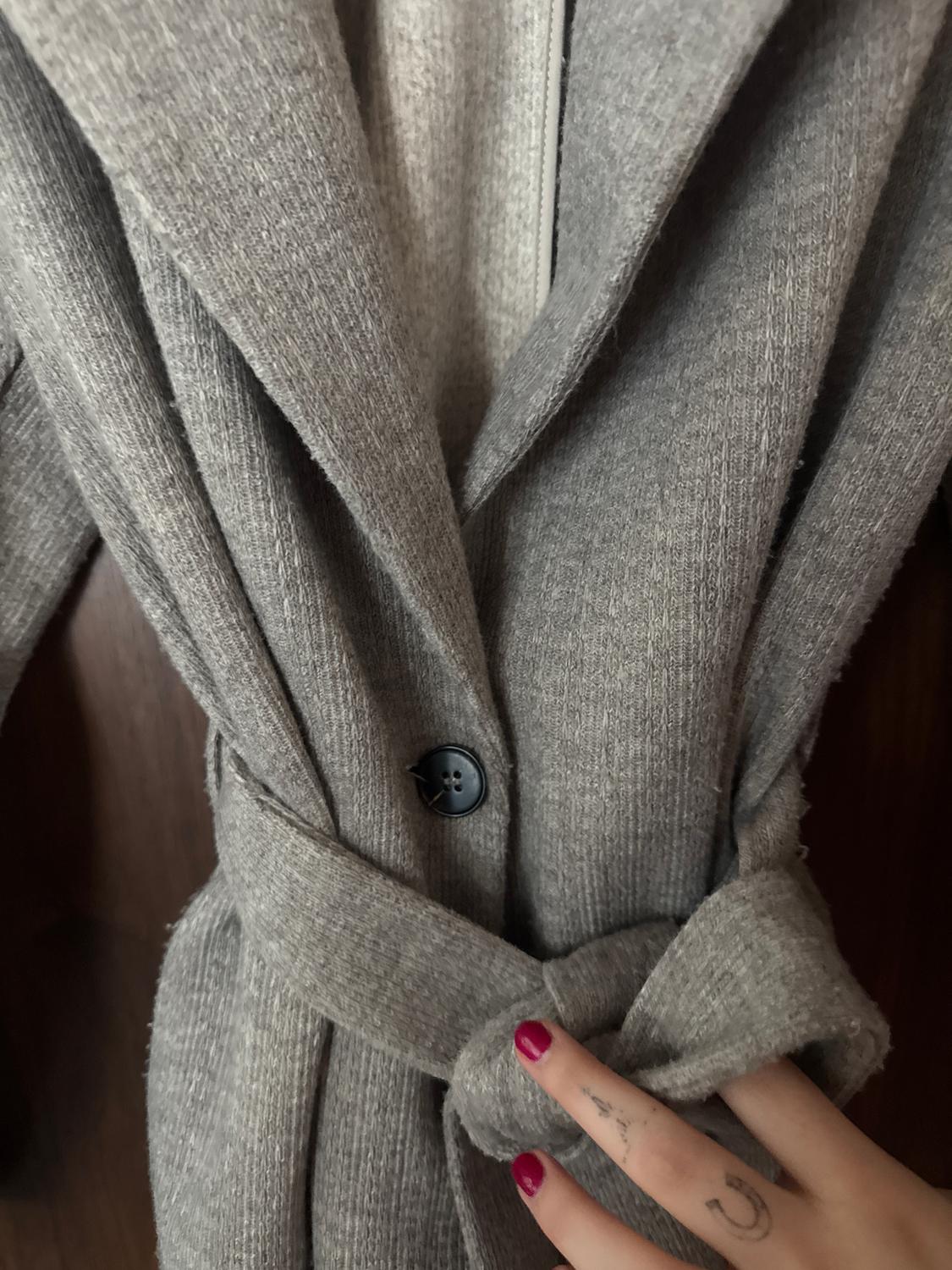 SOFT COAT WITH BELT - Image 3