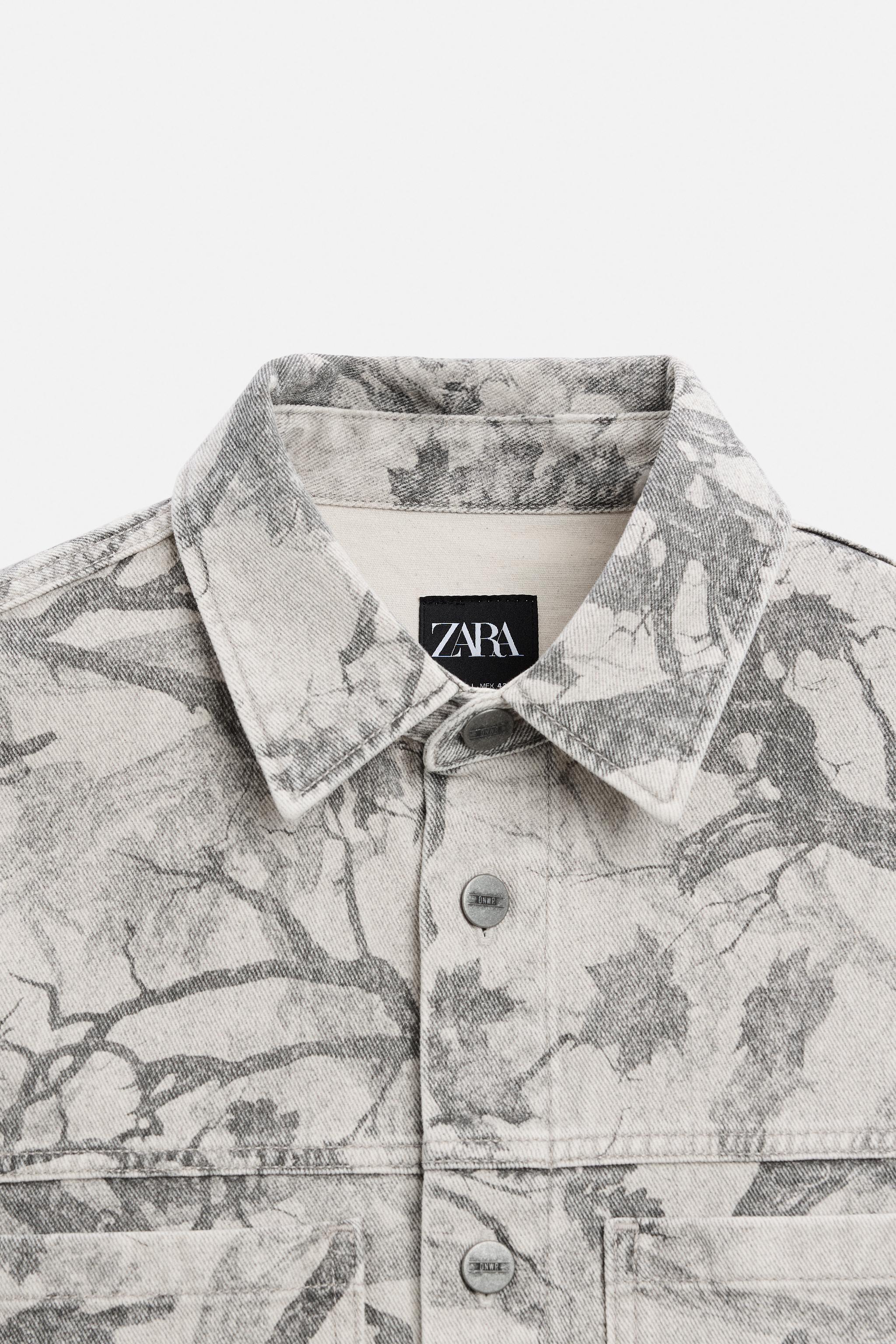 安心★関税込み★ZARA★ABSTRACT PRINT OVERSHIRT ABSTRACT PRINT OVERSHIRT - Beige | ZARA United States