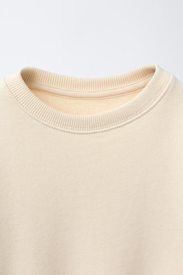 RIBBED LEGGINGS AND BOW SWEATSHIRT JOGGING SET - Ecru/Yellow by Zara - Image 2