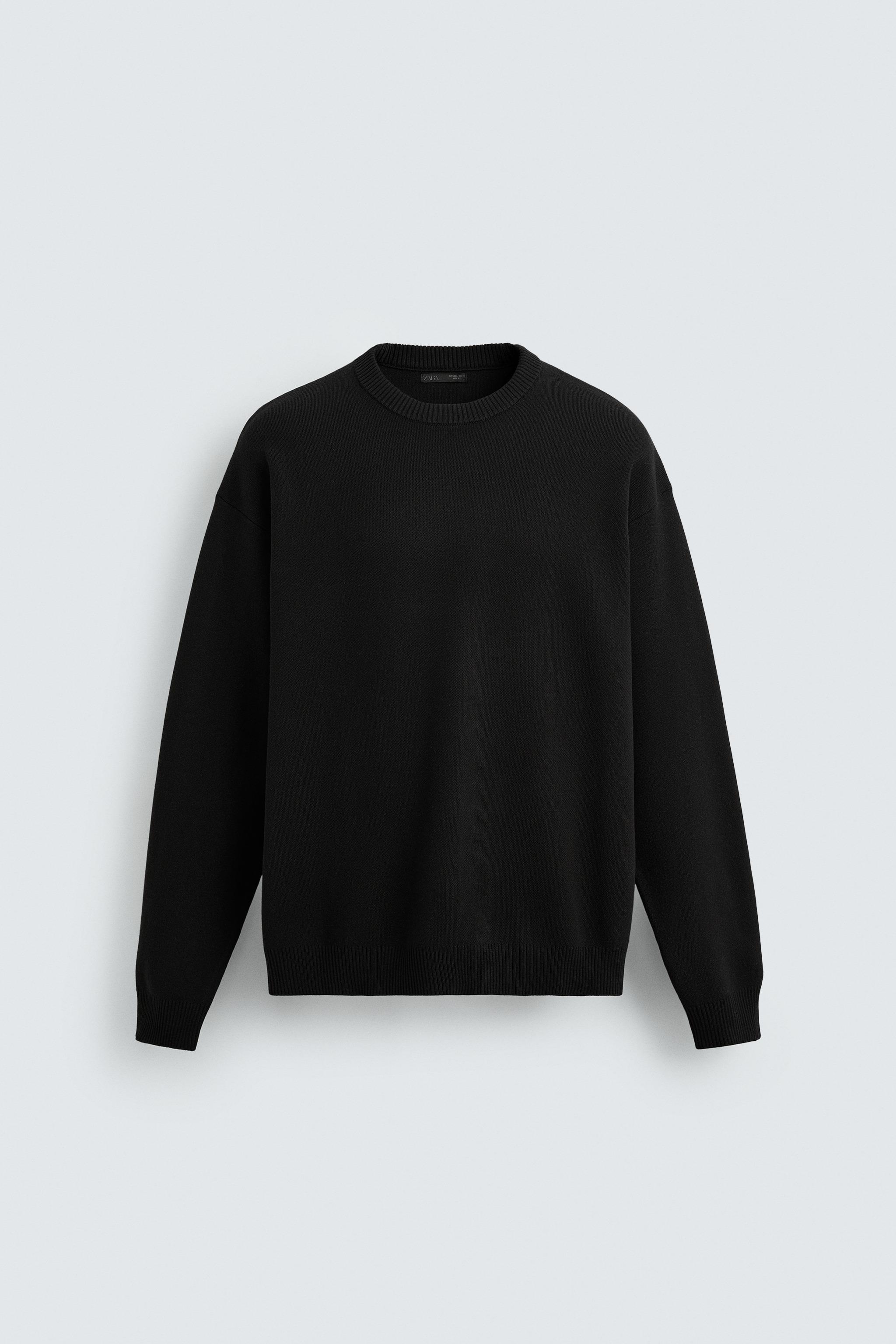 SOFT TEXTURED SWEATER - Black | ZARA India