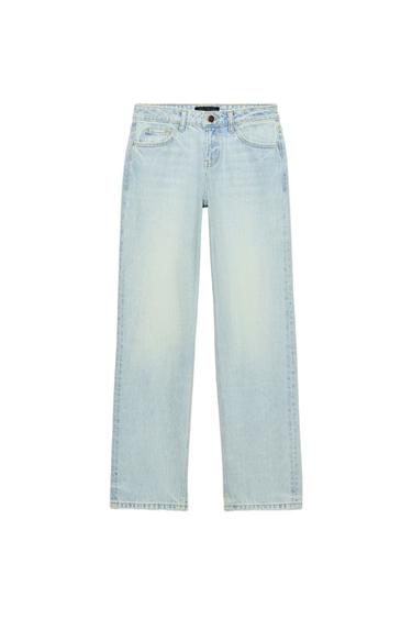 Z1975 LOW-RISE REGULAR JEANS - Light blue by Zara