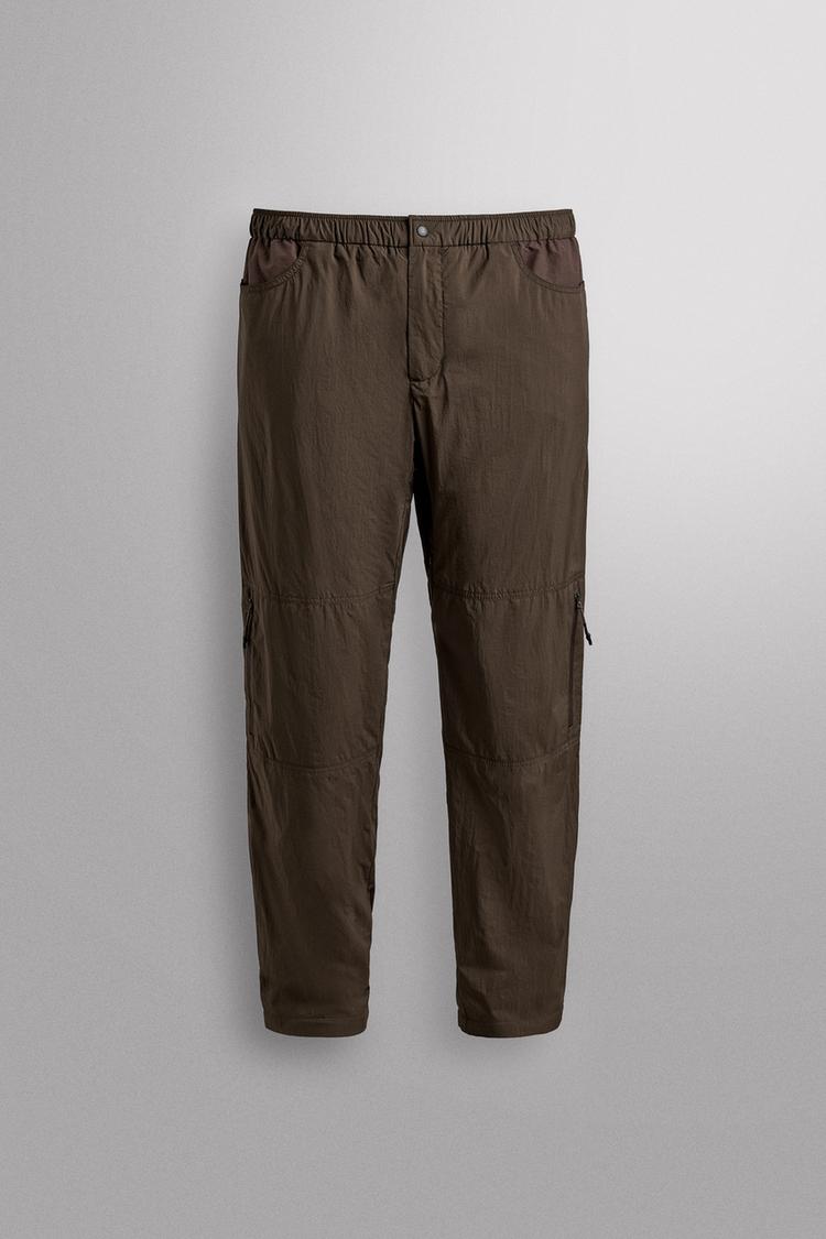Pantaloni Cargo Zara Pantaloni Marroni PANTALONI CARGO SLIM FIT