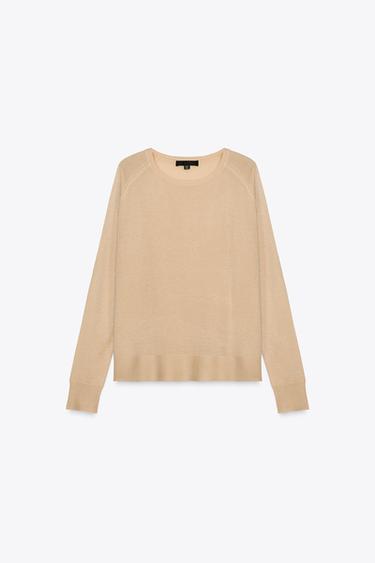 PULLOVER IN MAGLIA SOTTILE - Sabbia di Zara