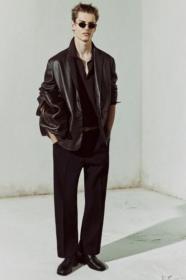 PLETENA POLO MAJICA IZ BOMBAŽA IN LANU -  de Zara - Slika 0