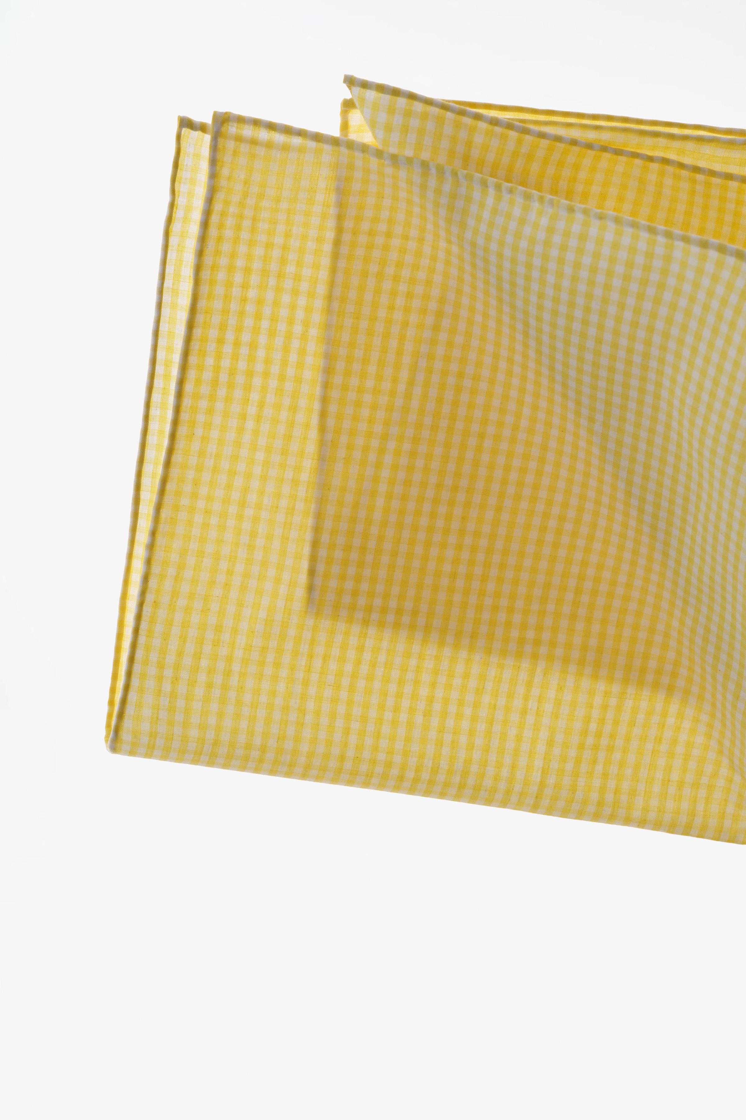 LIMITED EDITION PRINTED GINGHAM SCARF