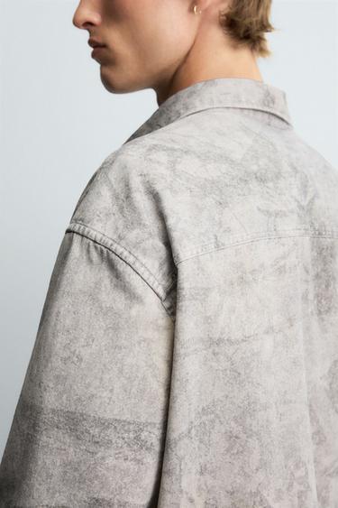 RELAXED FIT ABSTRACT PRINT SHIRT - Printed by Zara - Image 5