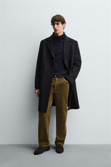 REGULAR FIT WOLLMANTEL - Marineblau von Zara - Bild 0