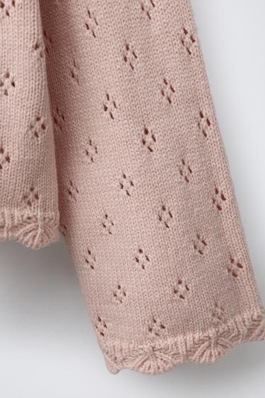 FLORAL CARDIGAN - Peach by Zara - Image 3