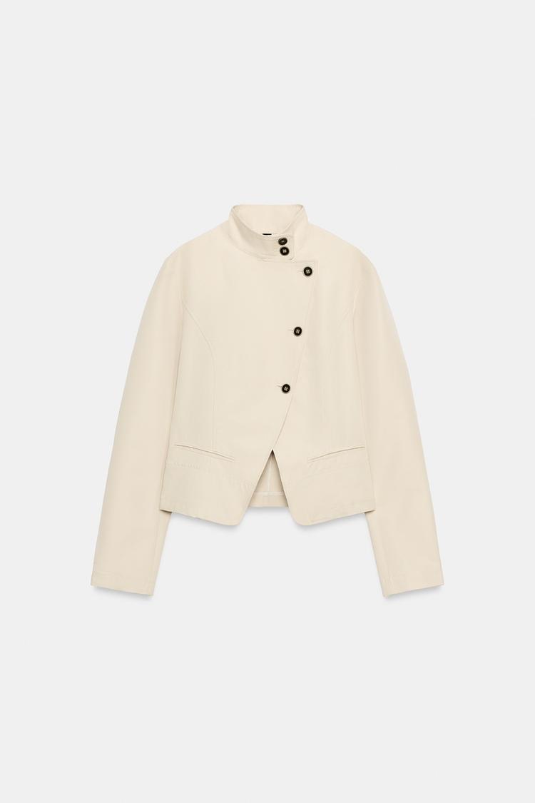 Blazer cruzado con botones 6