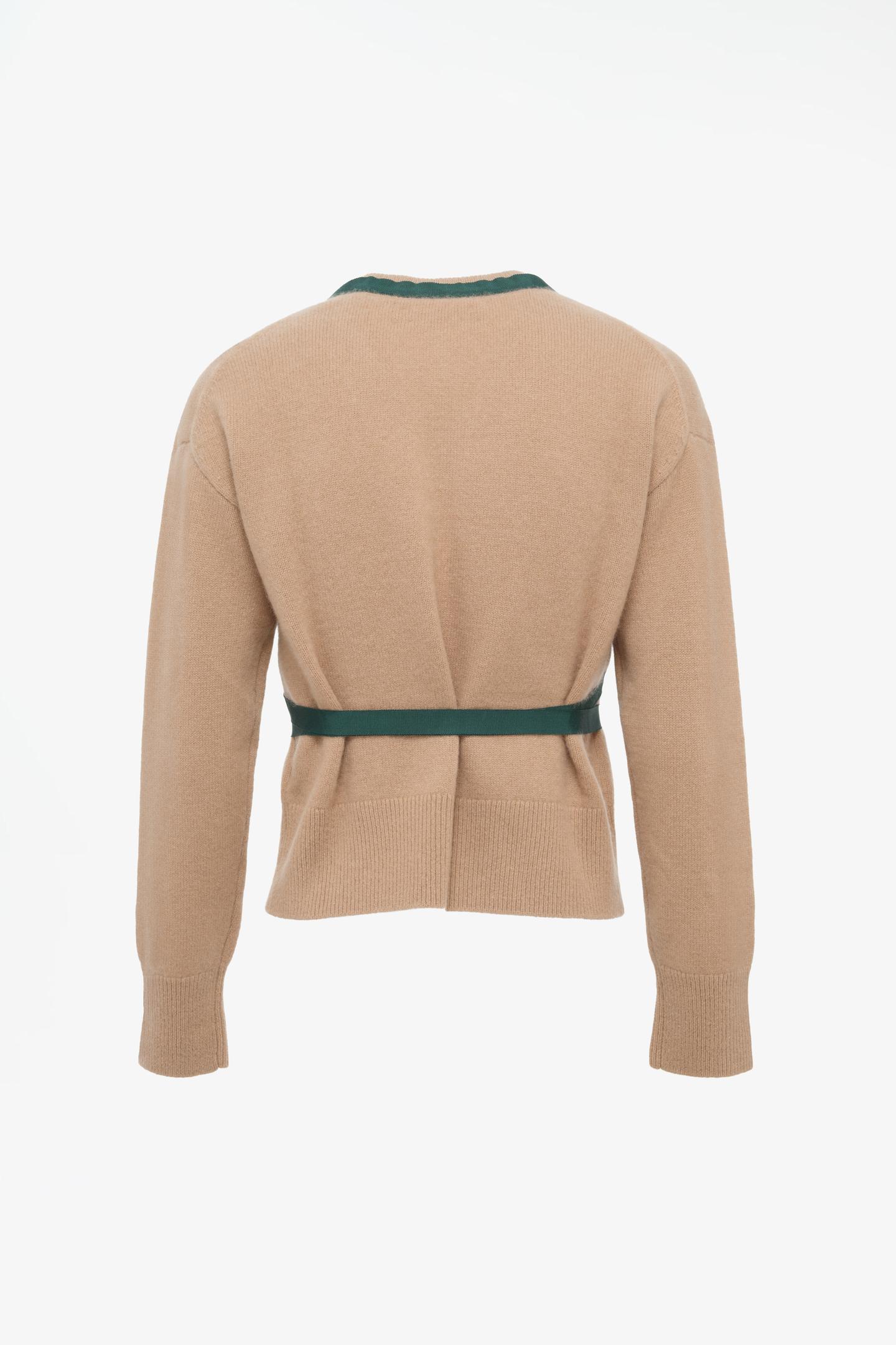 Мужской свитер Zara Limited Edition 100% Cashmere, цвет: Бежевый — фото 4