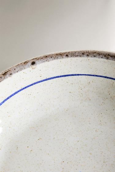 STONEWARE FISH SOUP PLATE - Blue by Zara - Image 4