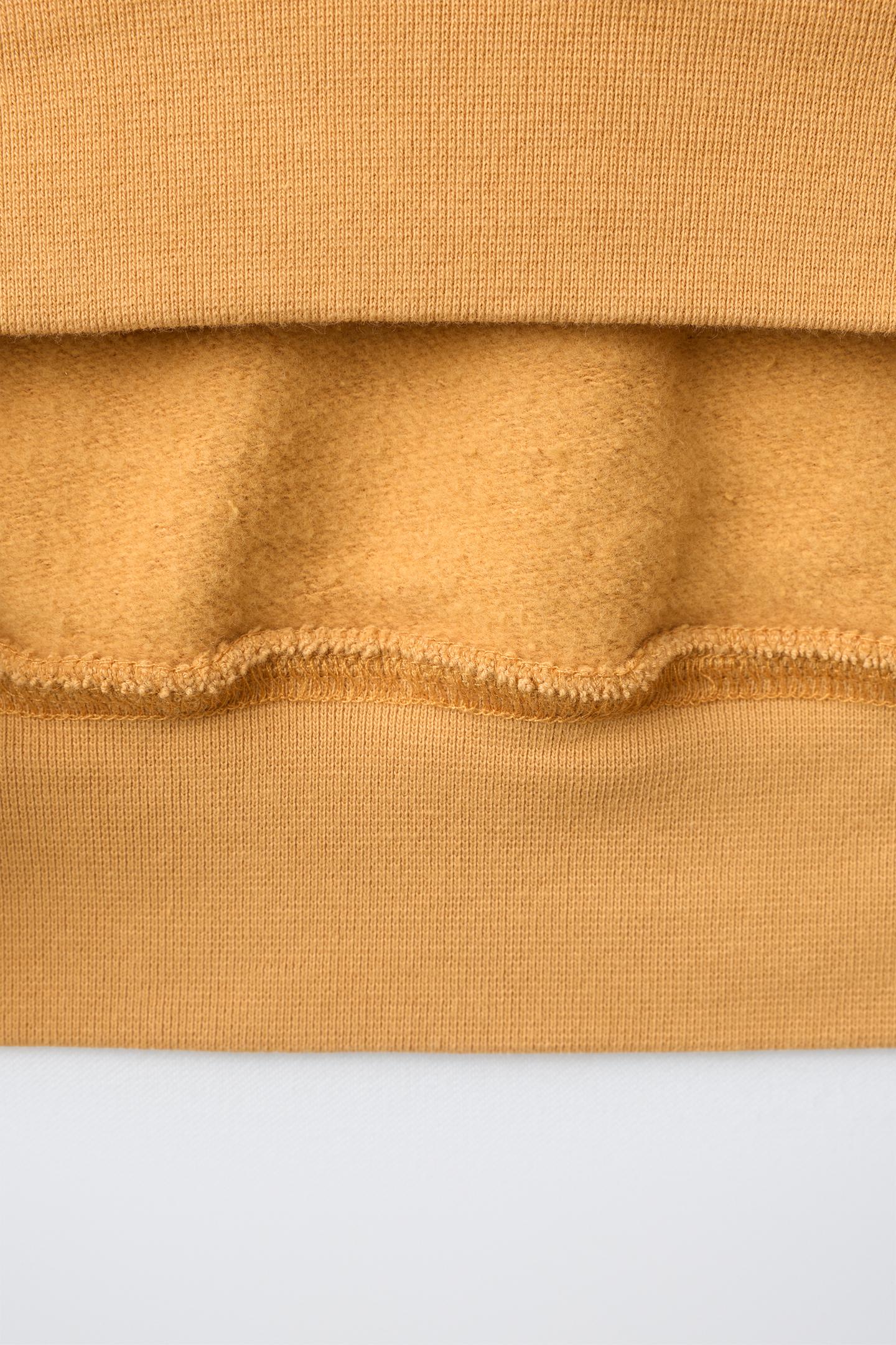 Детское худи Zara Logo Print, цвет: Горчичный — фото 4