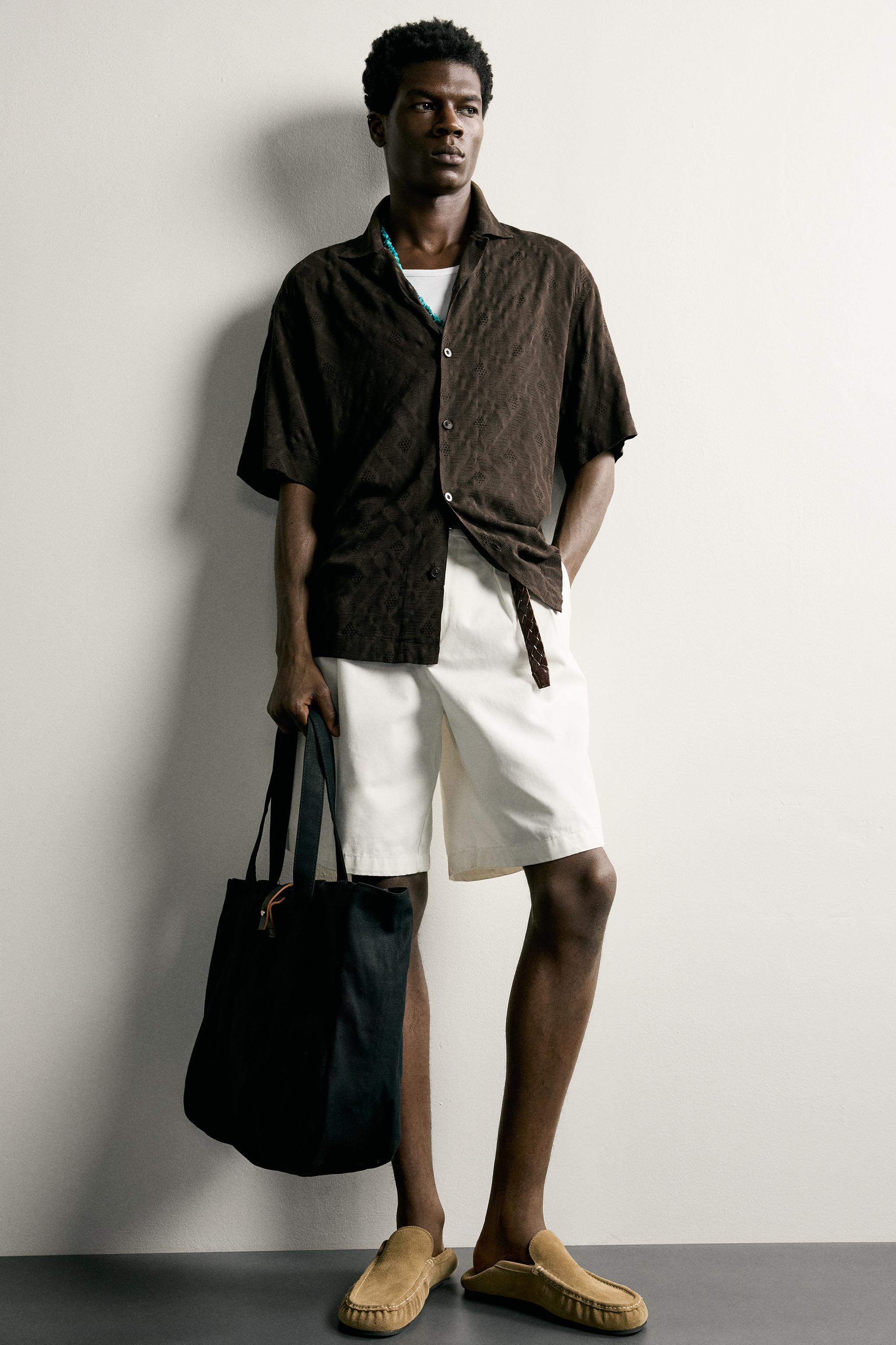 CHEMISE JACQUARD GÉOMÉTRIQUE