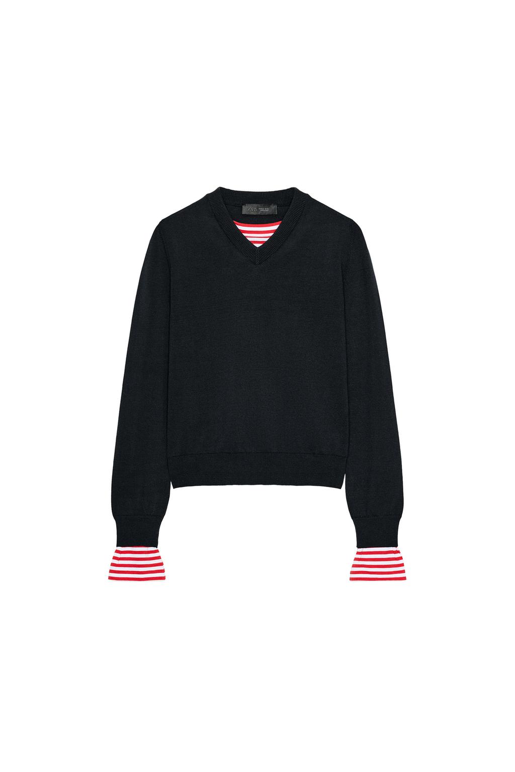 COMBINATION STRIPED KNIT JUMPER - image 3