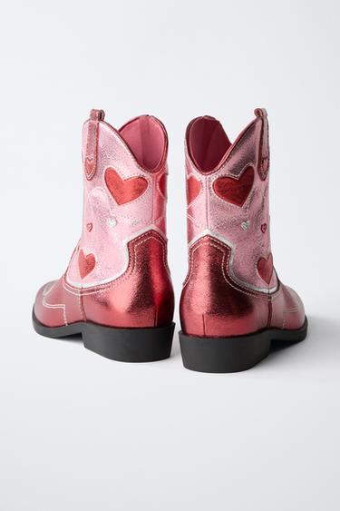BOTTES COW-BOY FANTAISIE - Rose de Zara - Image 4