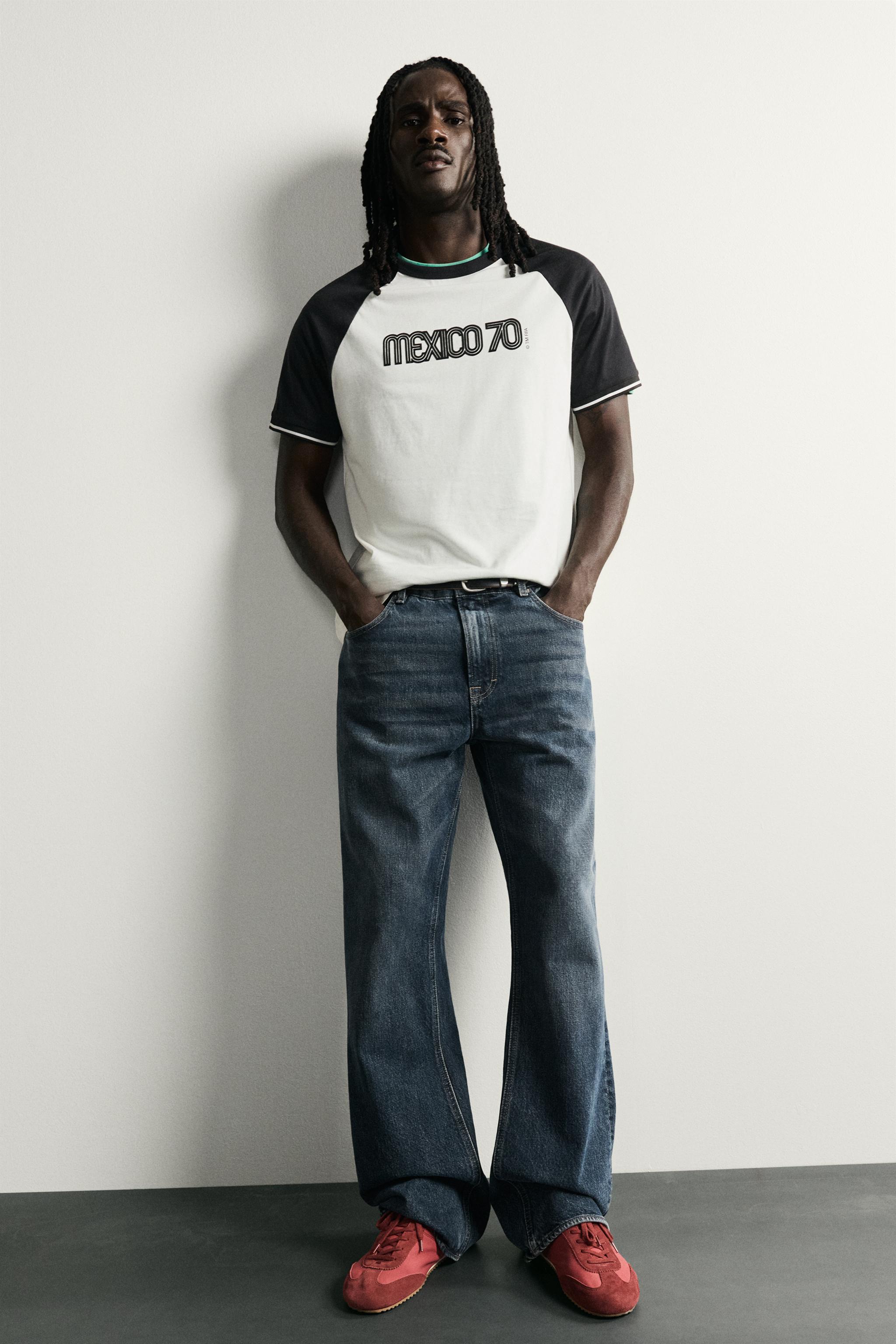 Мужские футболки Zara COLORBLOCK MEXICO 70 FIFA WORLD CUP™ FIFA CLASSICS T-SHIRT — фото 5