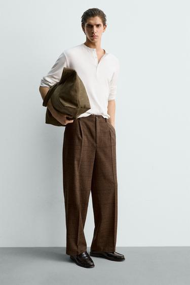 Zara KOŽNA SHOPPER TORBA – Kaki zelena