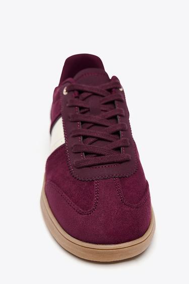 TRAINERS - Burgundy Red by Zara - Image 5