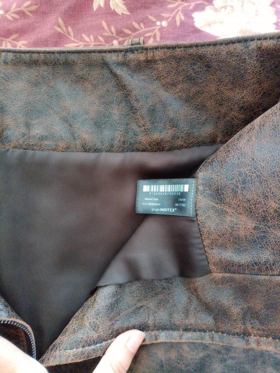 ZW COLLECTION LIMITED EDITION 100% LEATHER SHORT SKIRT - Image 7