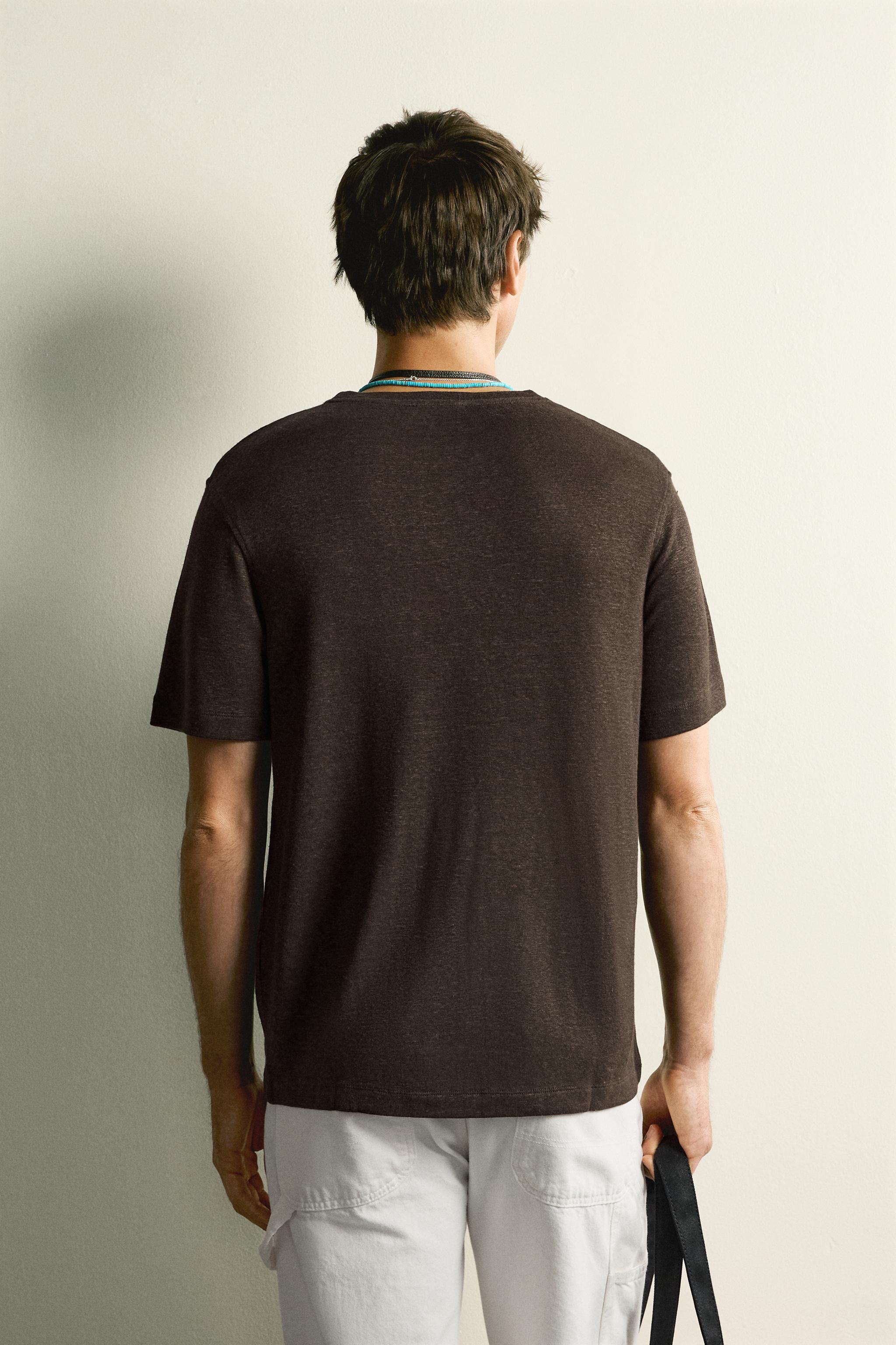 HEMP-VISCOSE REGULAR FIT T-SHIRT
